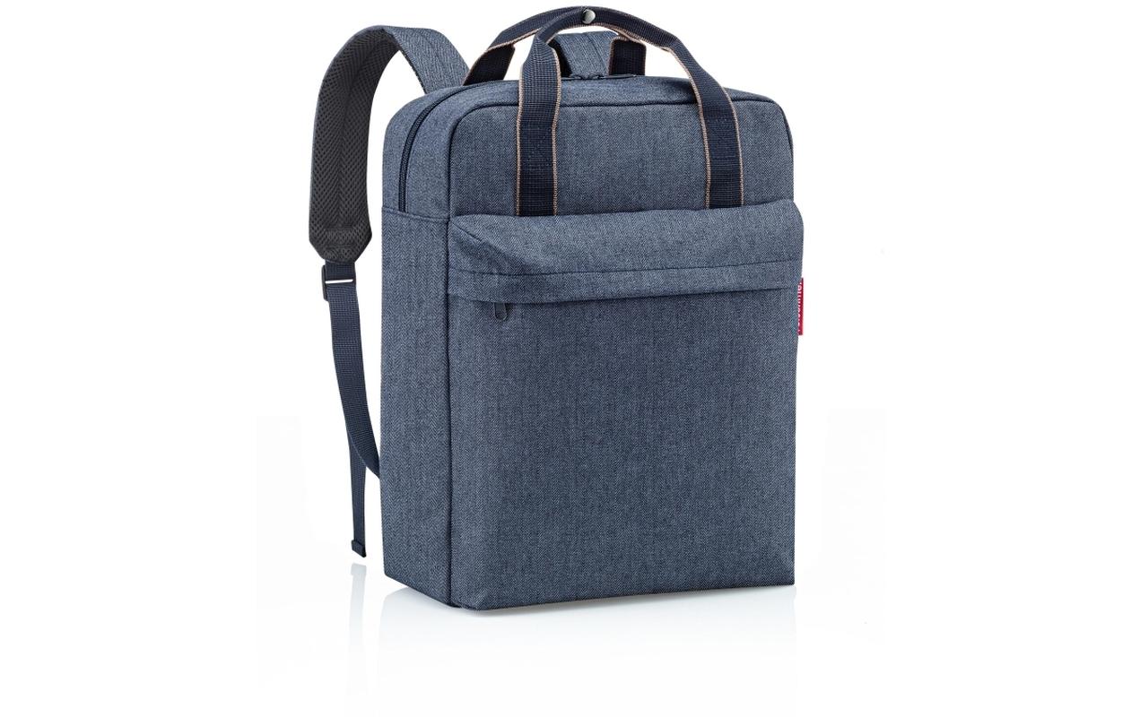 Rucksack Allday M Herringbone Dark BlueTages-Rucksack aus recyceltem Material