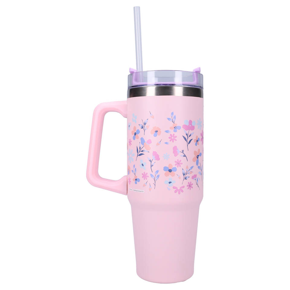 Bottled Bliss Stitch drinkfles - 900 ml - roze