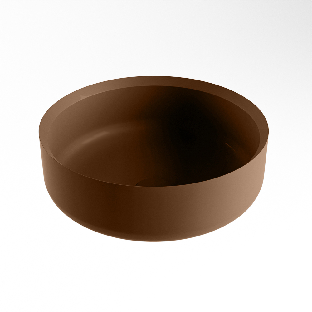 Mondiaz Coss Solid Surface waskom 36cm rust