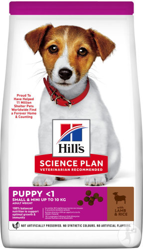 Hill's Science Plan Puppy Small & Mini Croquettes Chien Agneau Et Riz Sachet 1,5kg