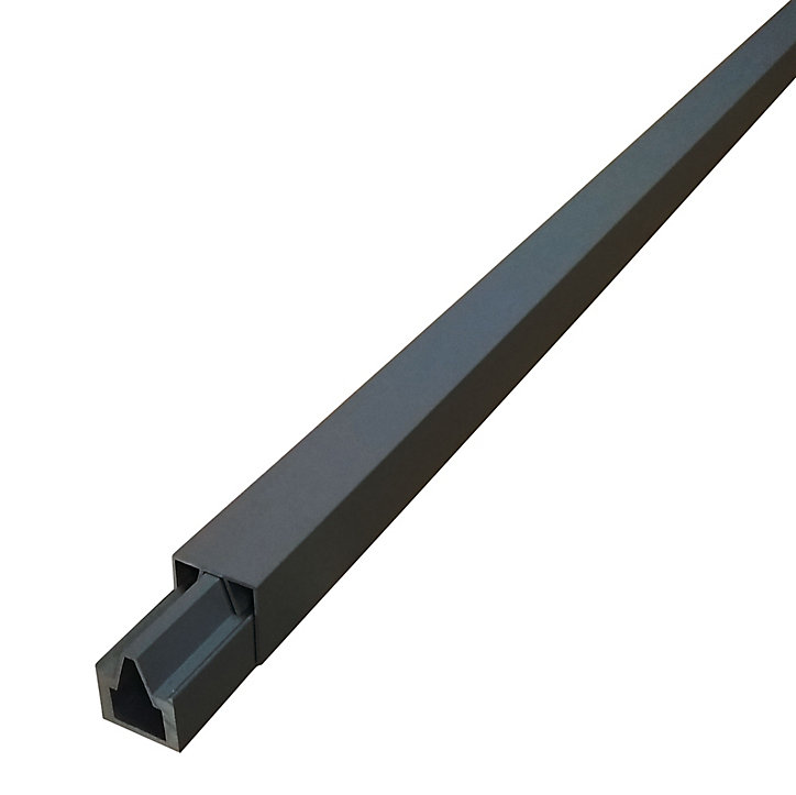 Profilé de finition aluminium Neva anthracite (lot de 2)
