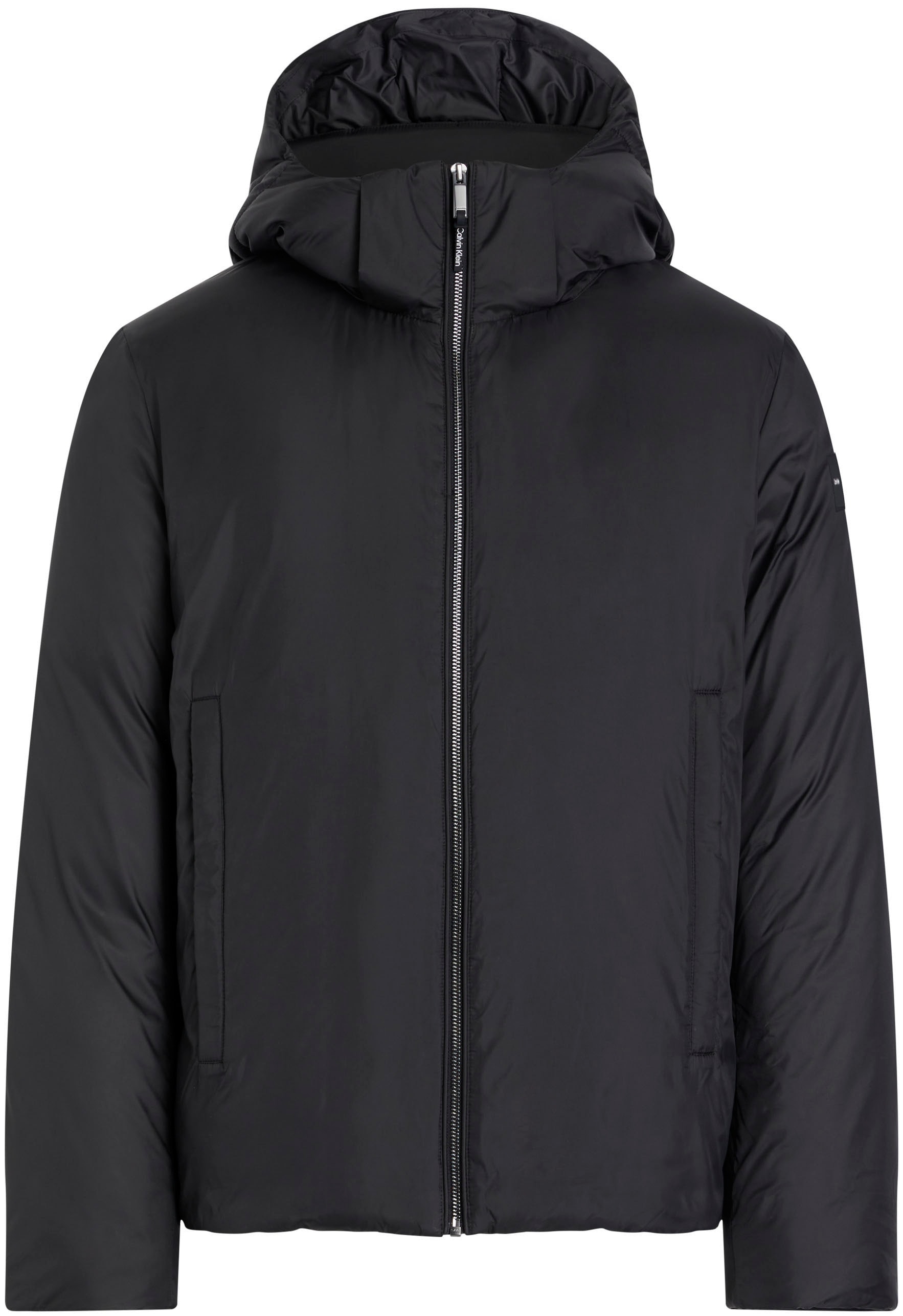 Calvin Klein Big&Tall Outdoorjacke »BT_NON QUILT PADDED HOOD JACKET« mit Kapuze in Grossen Grössen mit Logopatch