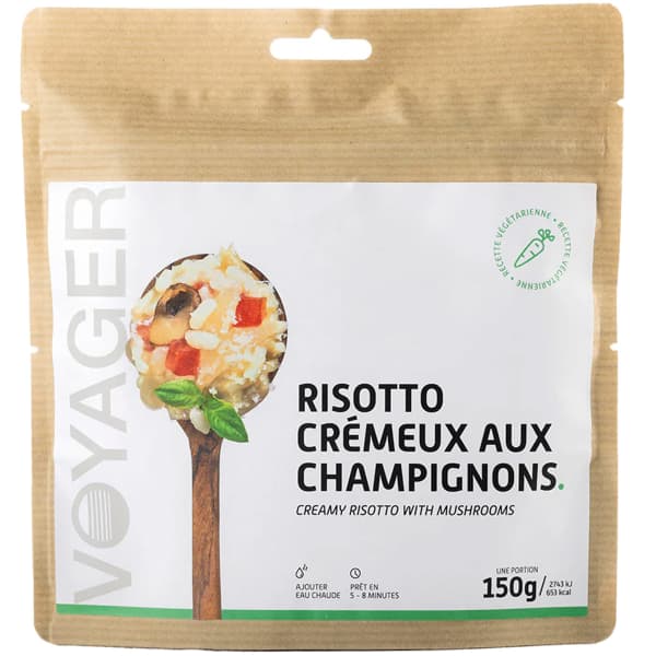 Repas lyophilisé VOYAGER RISOTTO CRÉMEUX AUX CHAMPIGNONS 150G