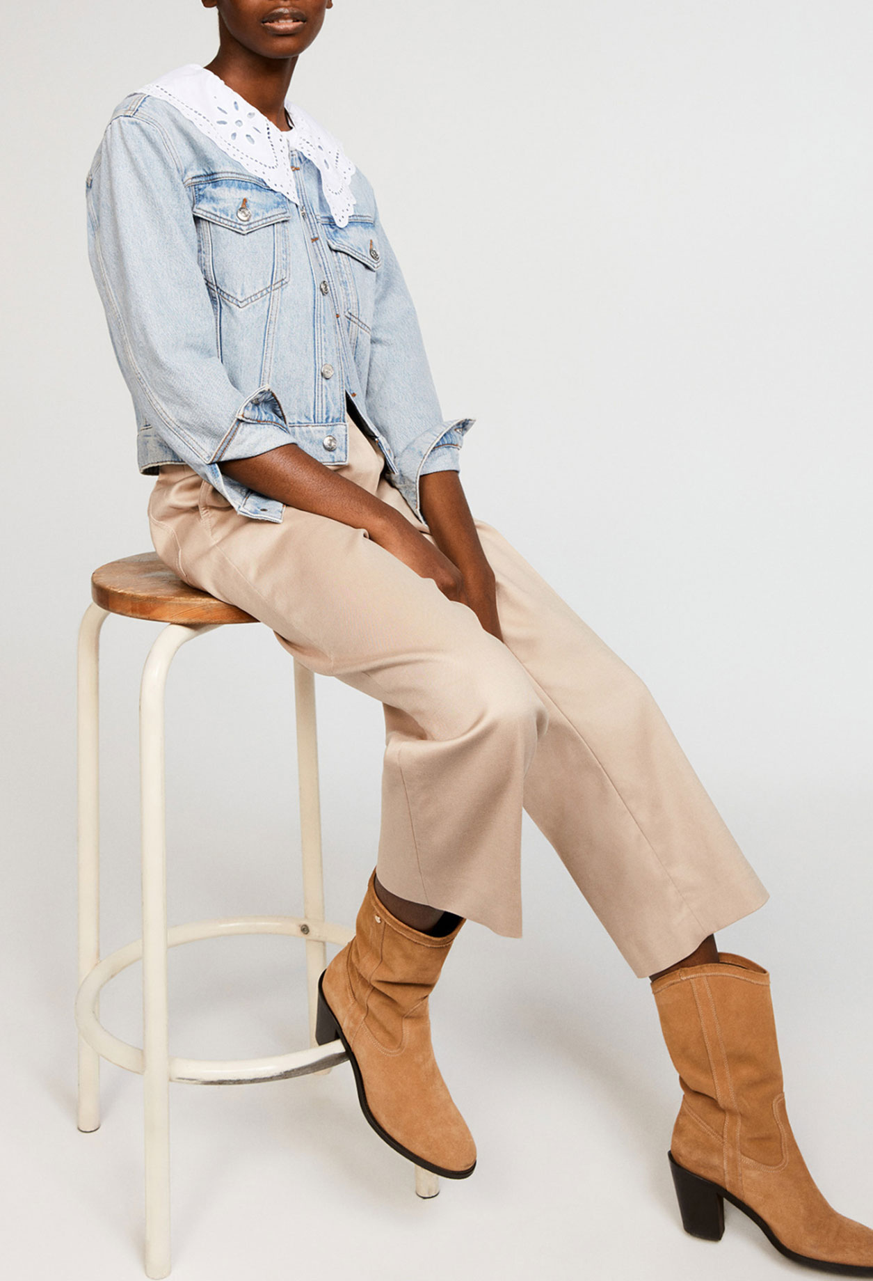 Pantalon &agrave; taille haute econome en eau