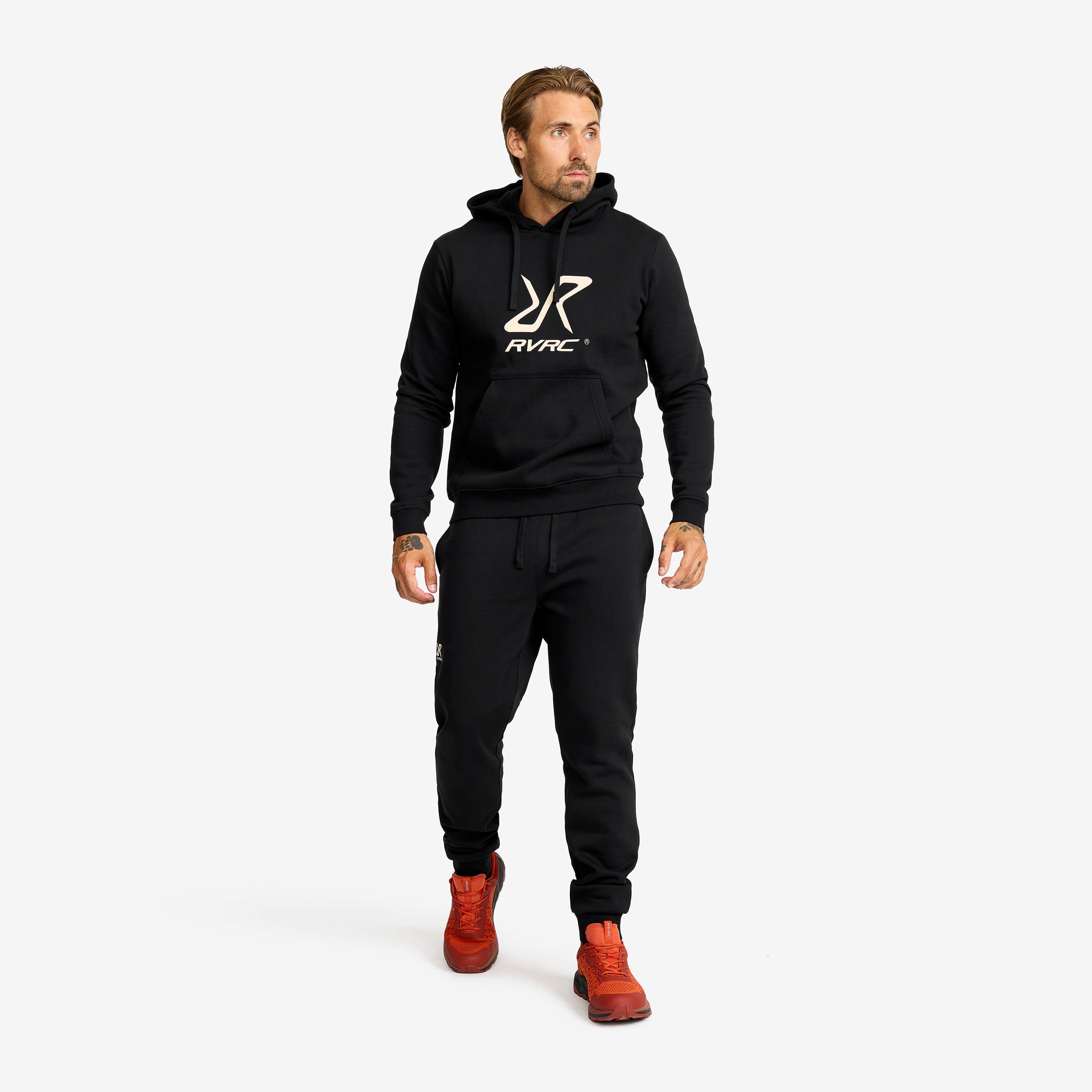 RVRC Hoodie Herre Black/Oatmeal