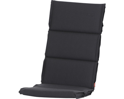 Stoelkussen met hoge rugleuning, effen grijs design, olefine polypropyleen