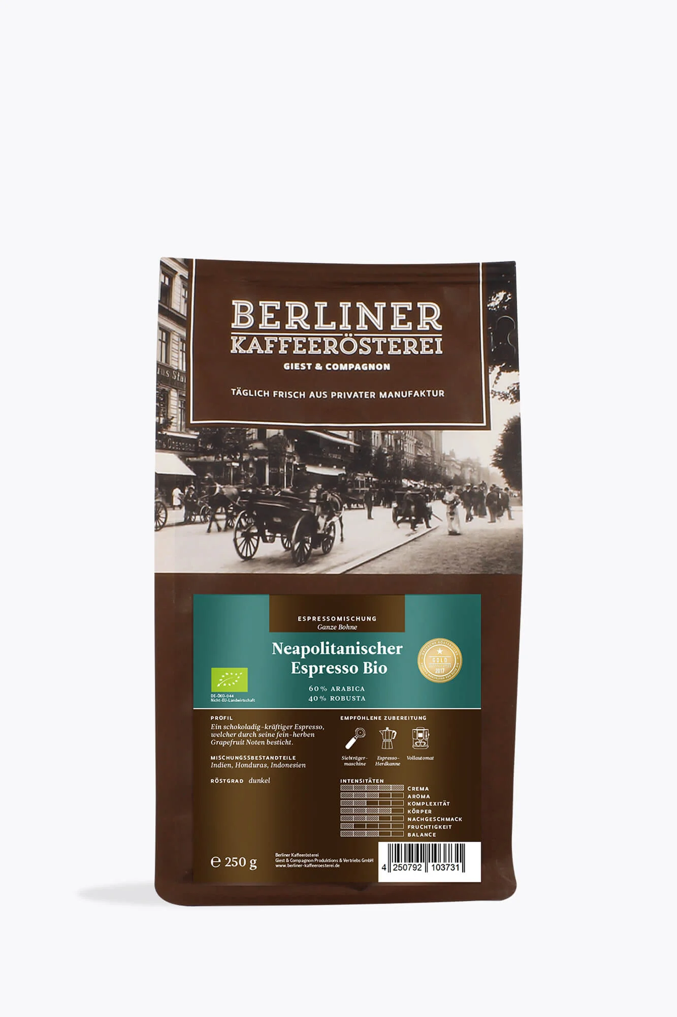 Berliner Kaffeerösterei Neapolitanischer Espresso Bio