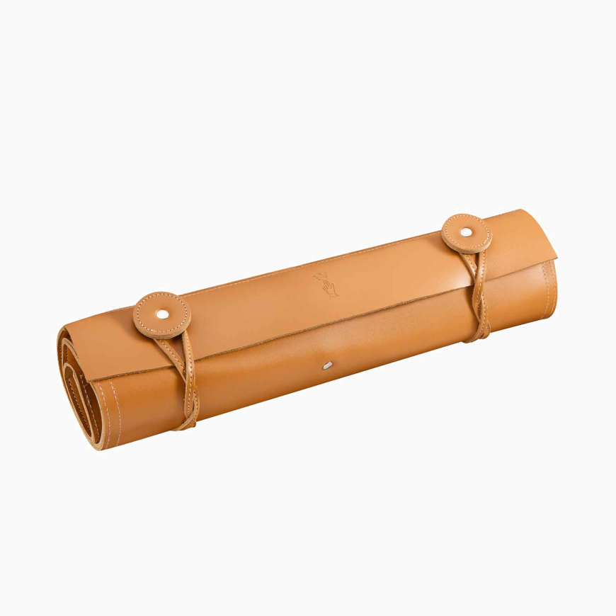 Natte cuir pour 8 couteaux de cuisine
