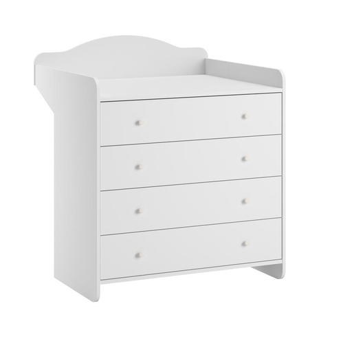 Commode avec plan à langer MEGEVE Blanc - VOX