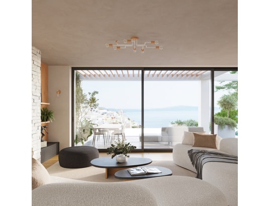 SOLLUX LIGHTING - Lustre timbo 8 blanc