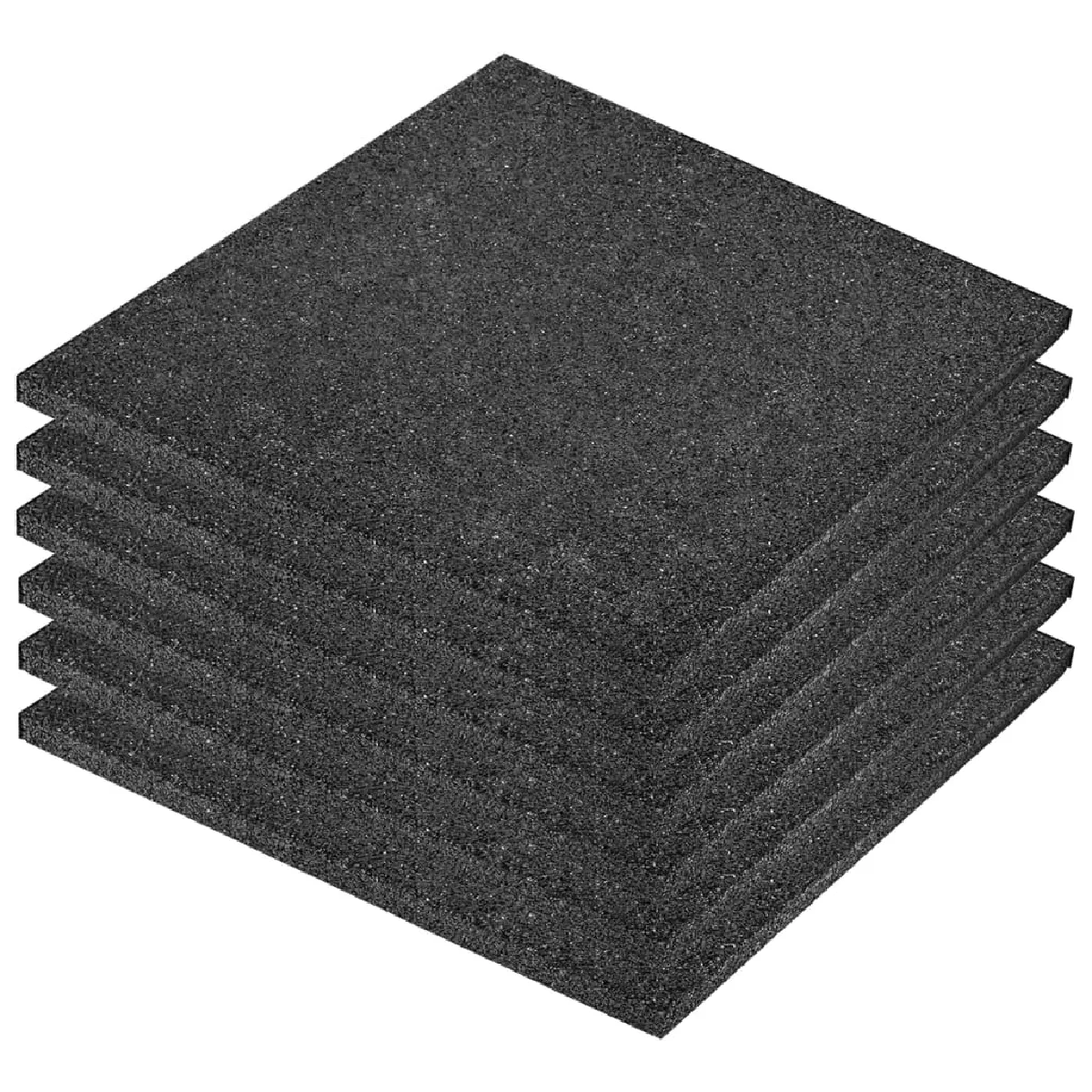 vidaXL Carreau de protection anti-chute - Noir