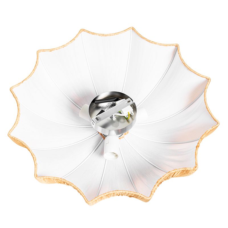 Japandi plafondlamp beige 52cm 3-lichts - Plu