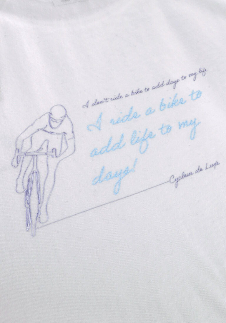 CYCLEUR DE LUXE witte cycleur de luxe t-shirt addlife