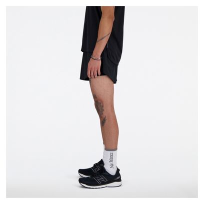Short splité New Balance RC 3in Noir Homme