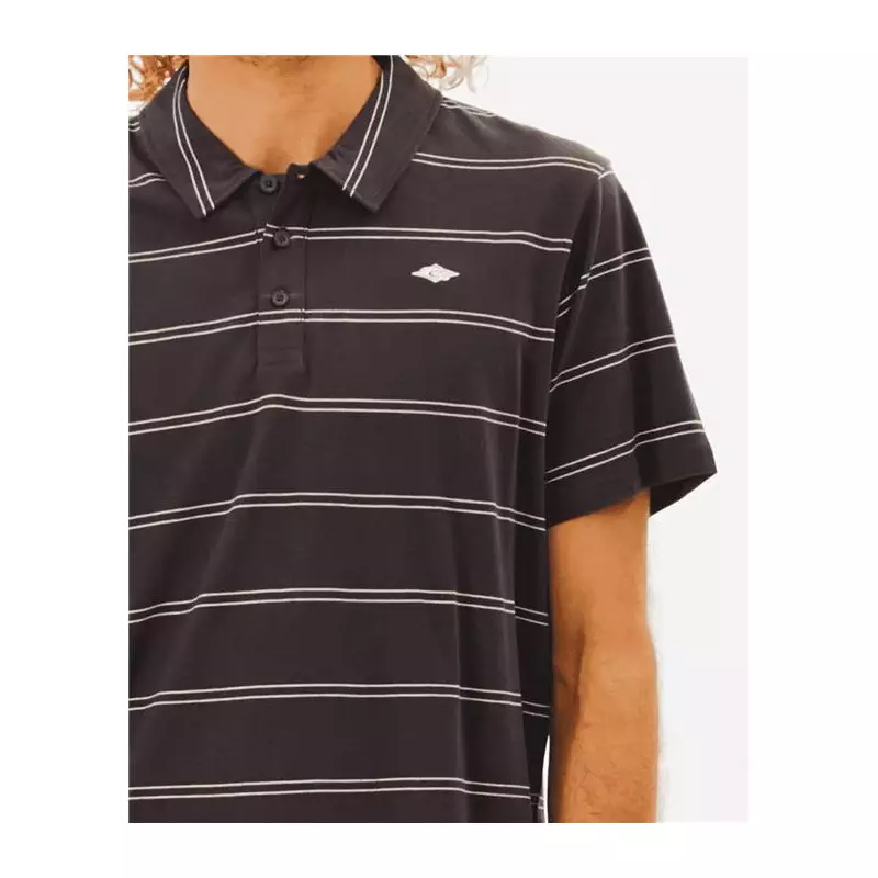 Polo RIPCURL Plain Stripe Polo Washed Black