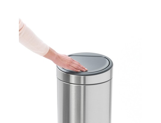 BRABANTIA - Poubelle Touch Touch bin new 30 L - matt steel