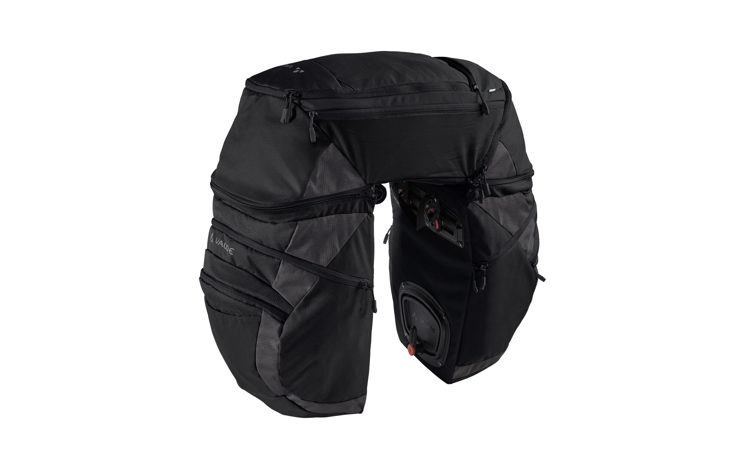 Gepäckträgertasche Karakorum Pro Black<br>Dreifache Hinterradtasche