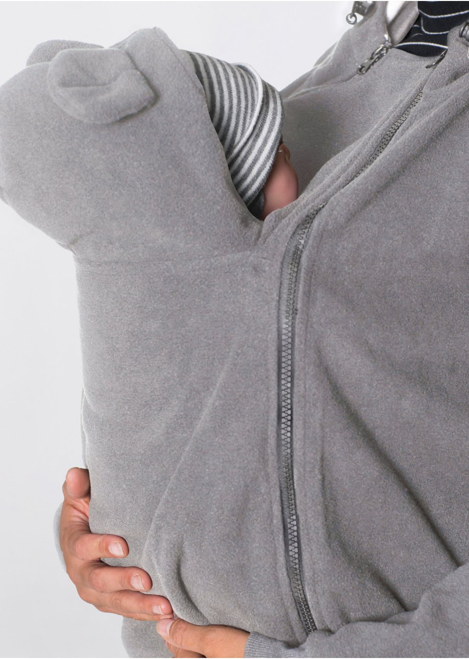 Veste en polaire de grossesse avec empiècement pour bébé pour la grossesse & après