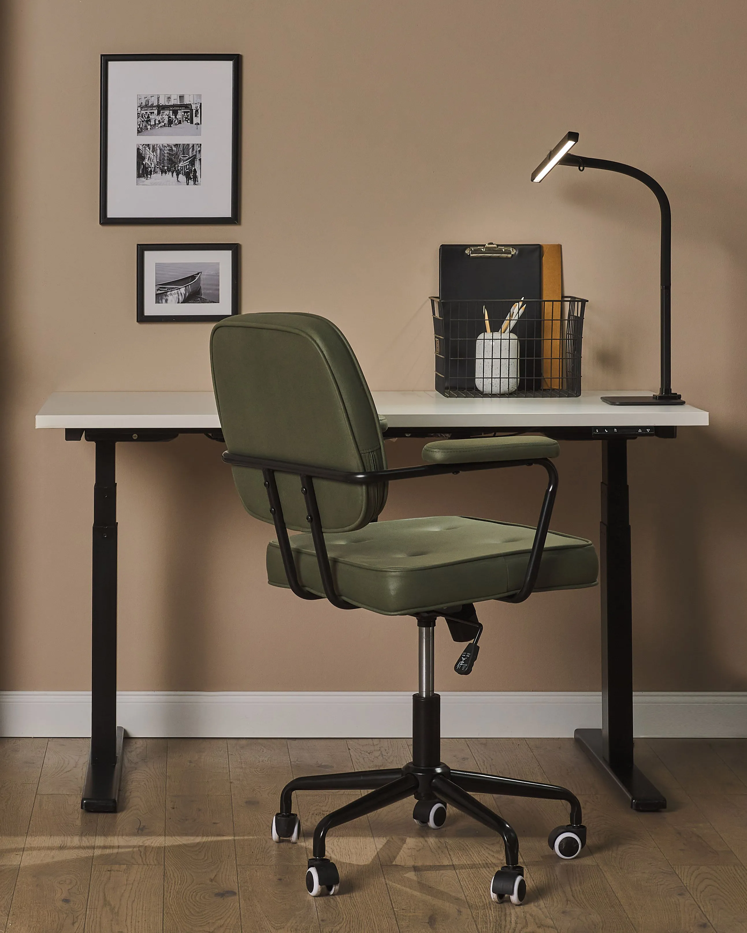 LED bureaulamp KOURIS met bewegingssensor Metaal Zwart