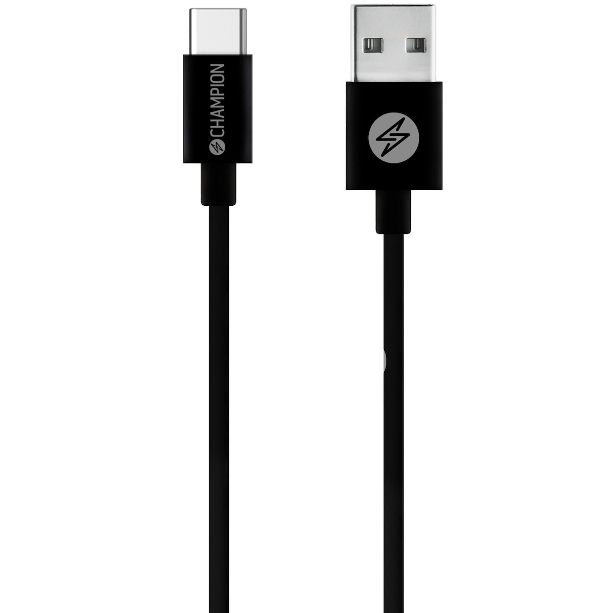 Champion USB-A til USB-C-kabel 1m Sort