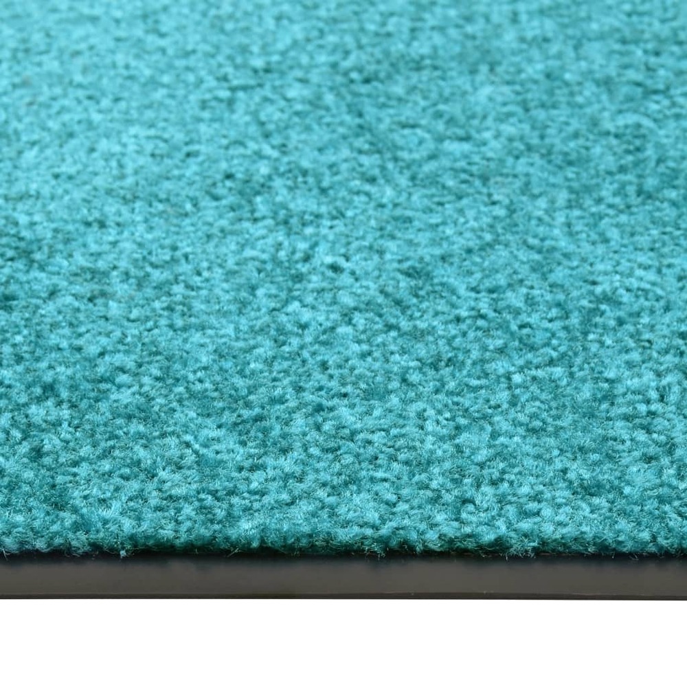 Paillasson lavable cyan 60x180 cm