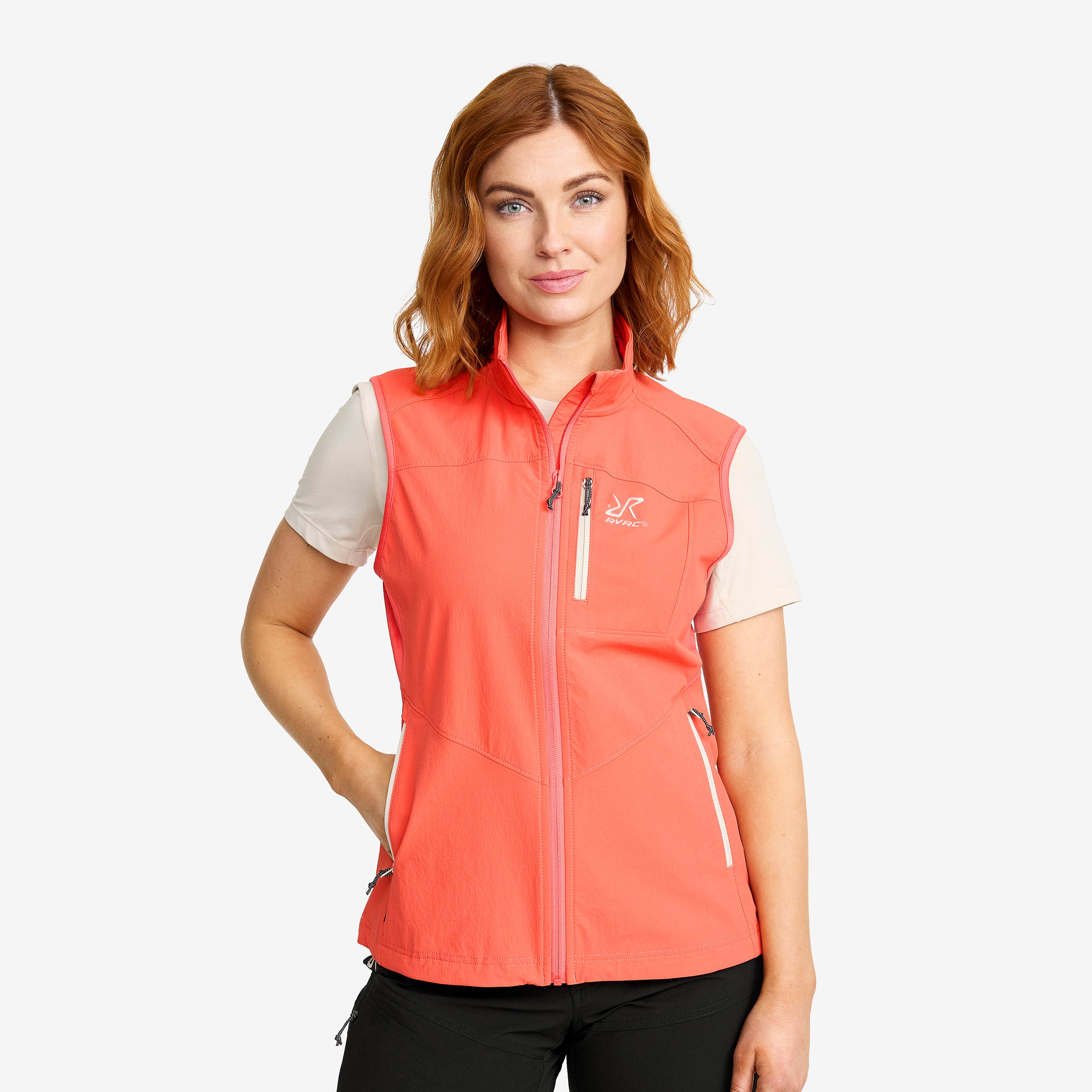Venue Light Softshell Vest  Dame Porcelain Rose
