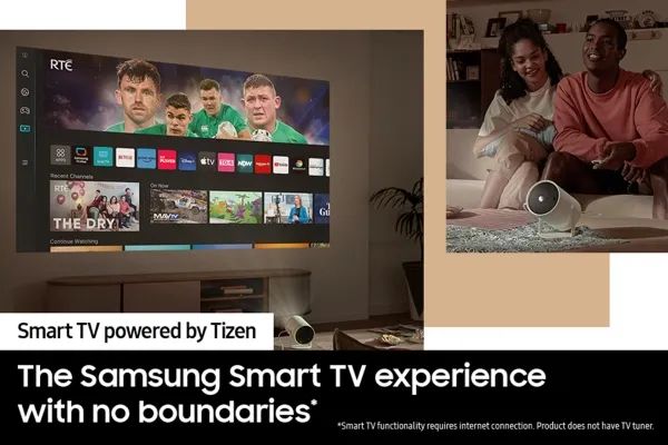 Samsung | The Freestyle (2. Generation) - DLP-projektor - LED - bærbar - 550 lumen - Full HD (1920 x 1080) - 16:9 - 802.11a/b/g/n/ac trådløs/AirPlay 2