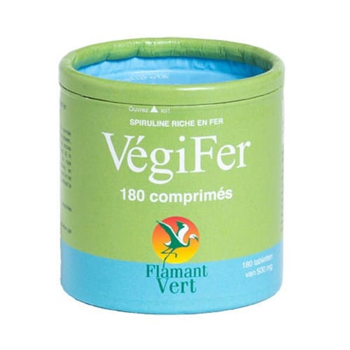 Vegifer 500mg - spiruline riche en fer 1