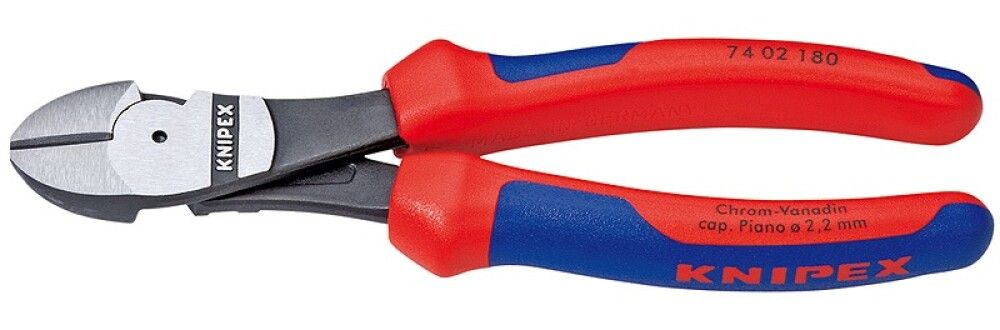 SIDEAVBITER KNIPEX RØD/BLÅ180MM