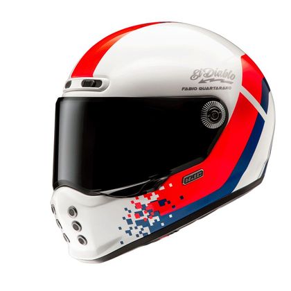 Casque Hjc V10 - FQ20 RETRO - Bleu / Rouge