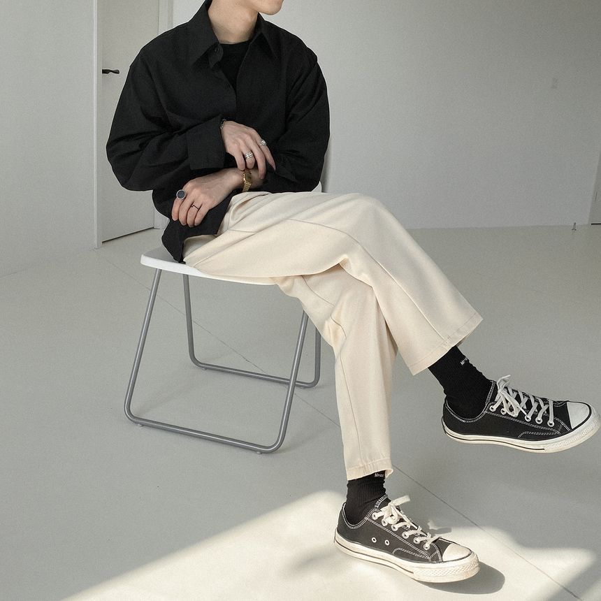 DAZO Studios - Cropped Straight-Fit Broek