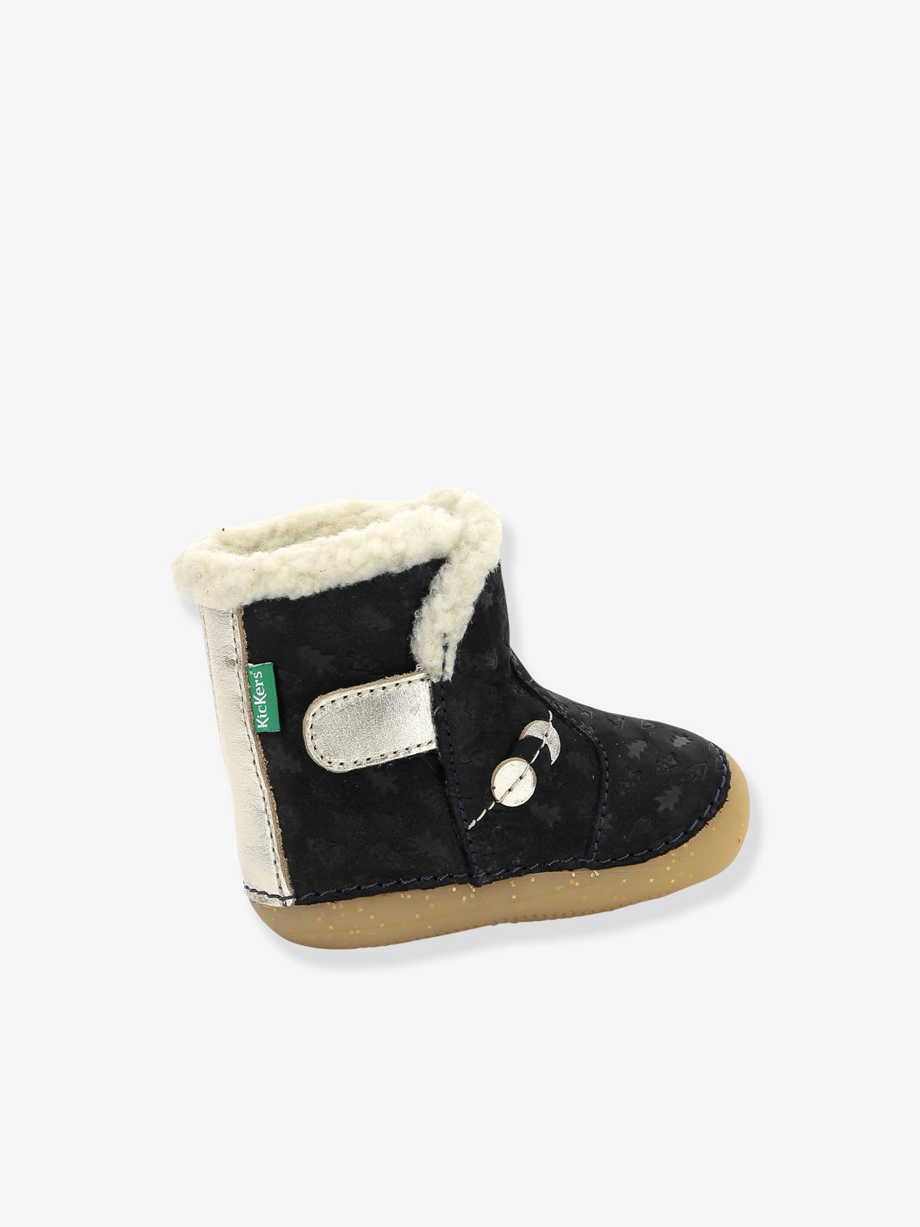 Botinhas So Windy KICKERS® First Steps, Bege Bebê