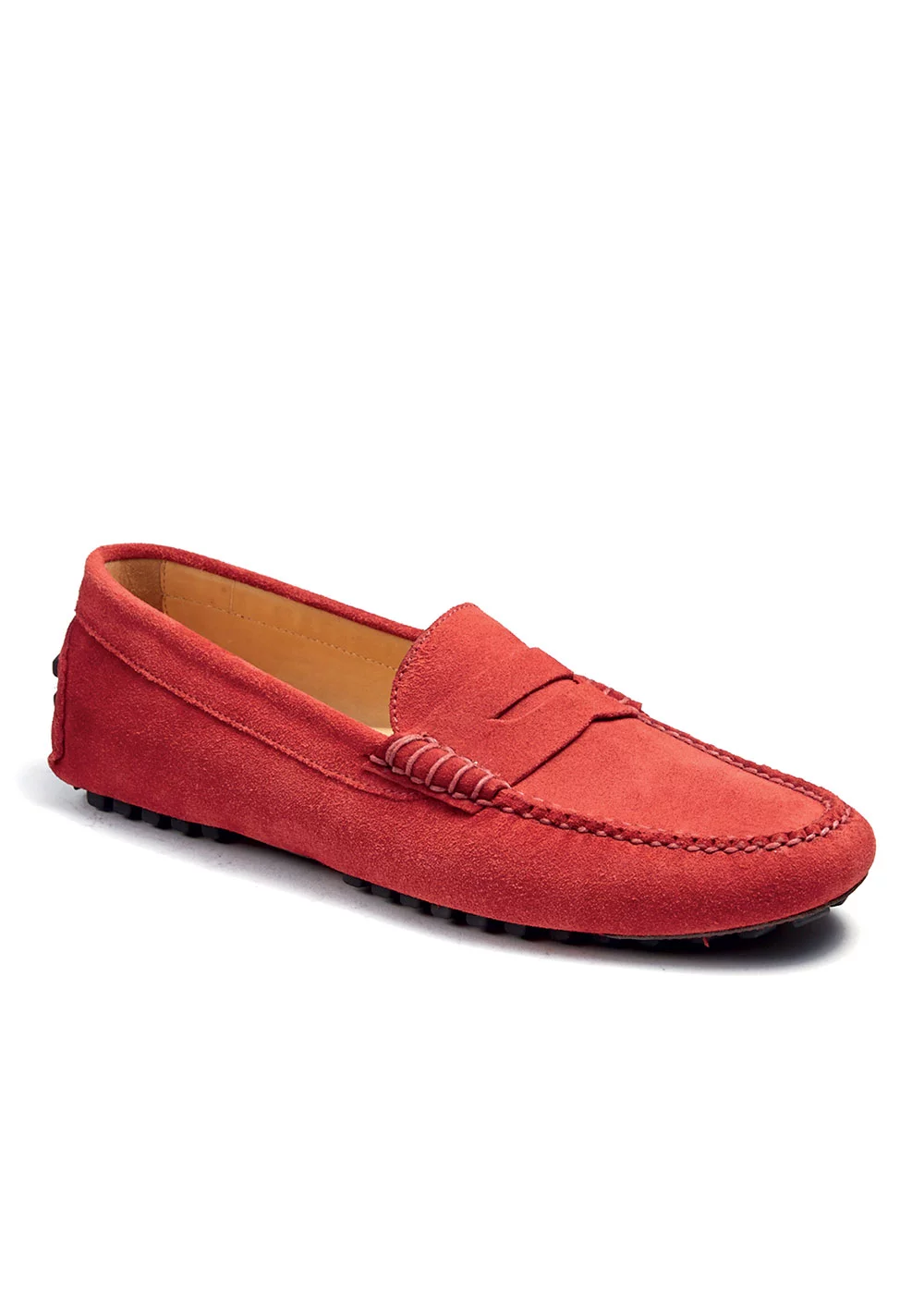 BUCK DRIVER VELOURS ROUGE