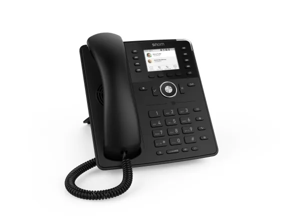 snom D735 - VoIP-telefon - 3-vejs opkaldskapacitet - SIP, RTCP - 12 linier - sort