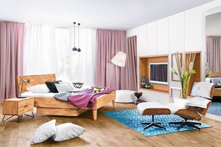 Bettkasten ATLANTA 96 x 14 x 62 cm Kernbuche massiv geölt