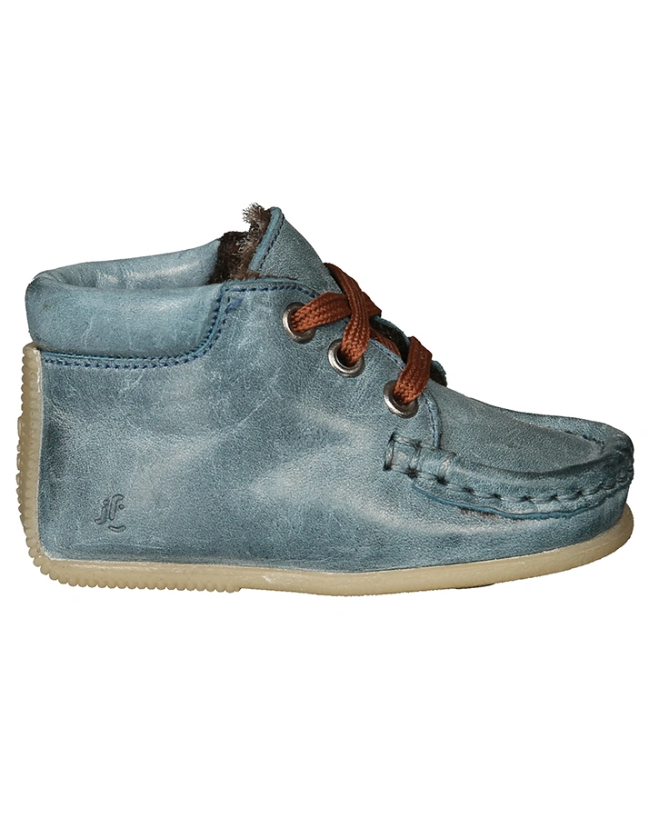Lauflernschuhe INDIAN gefüttert in stahlblau