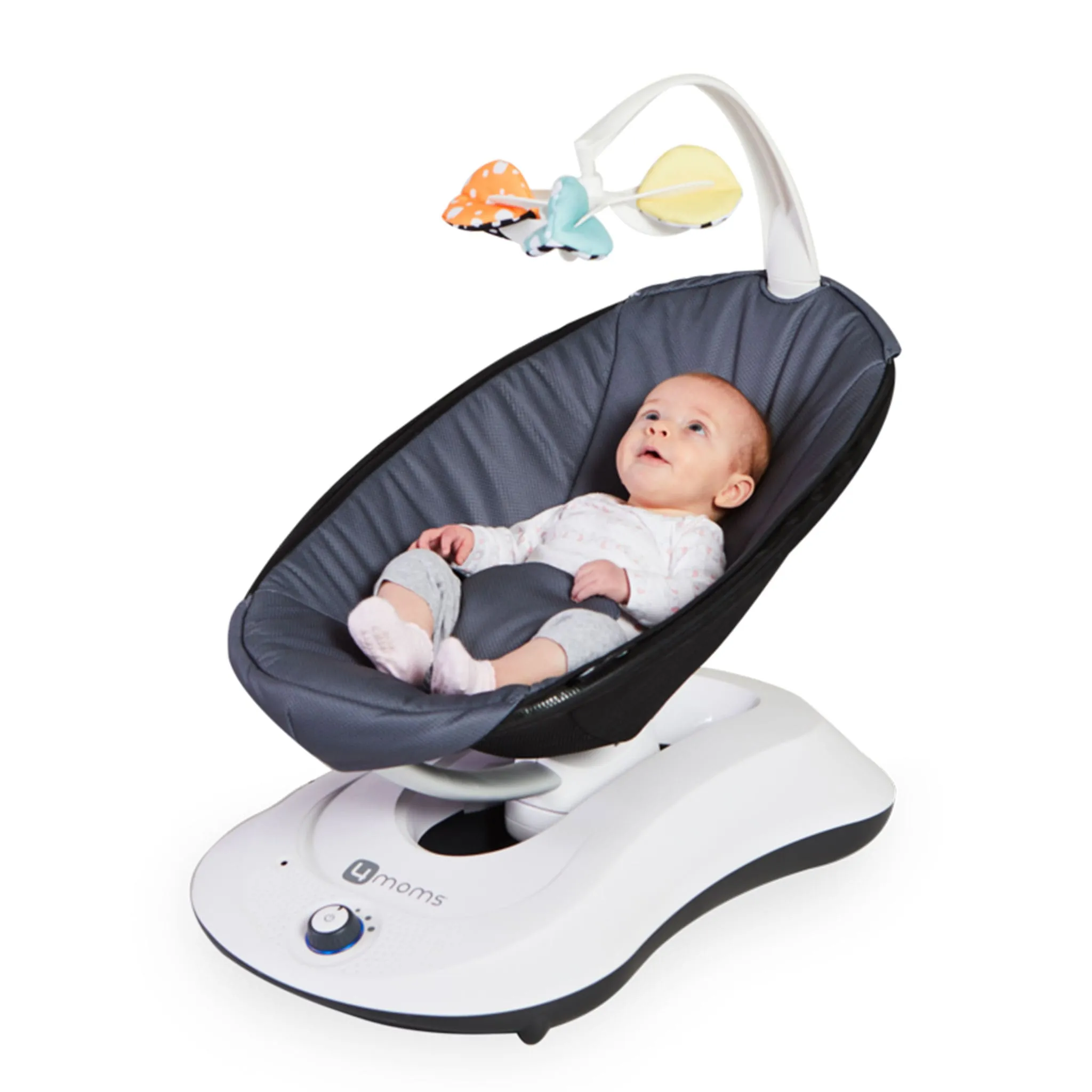 4 Moms Balançoire RockaRoo - Gris Foncé Cool Mesh