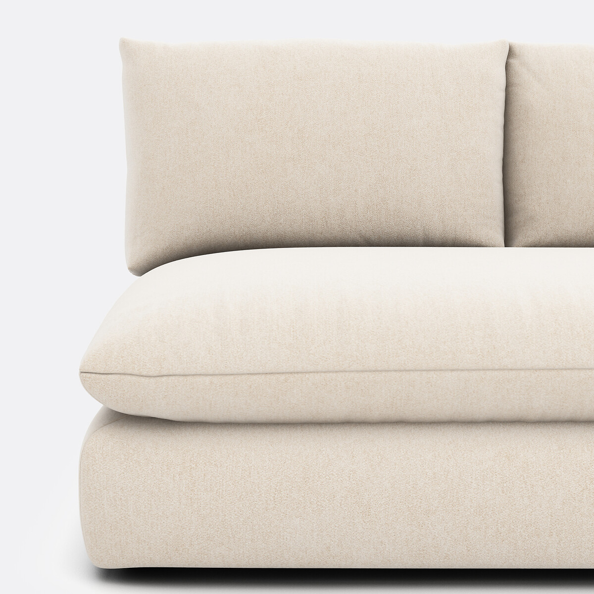 LA REDOUTE INTERIEURS<br>Sofá modular de 2 lugares. poliéster manchado, Malo