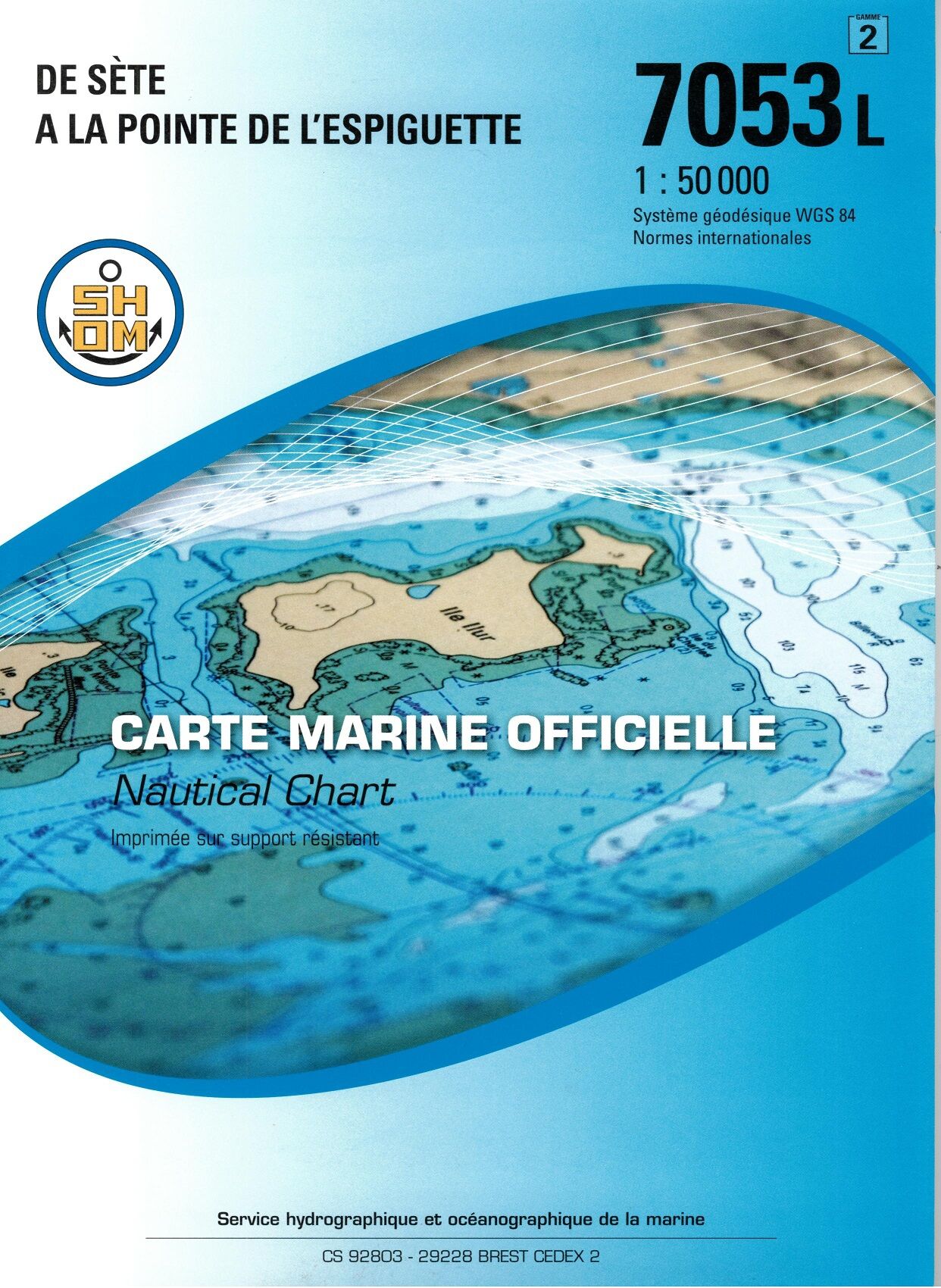 EPSHOM - 7053L DE SETE A LA POINTE DE L ESPIGUETTE