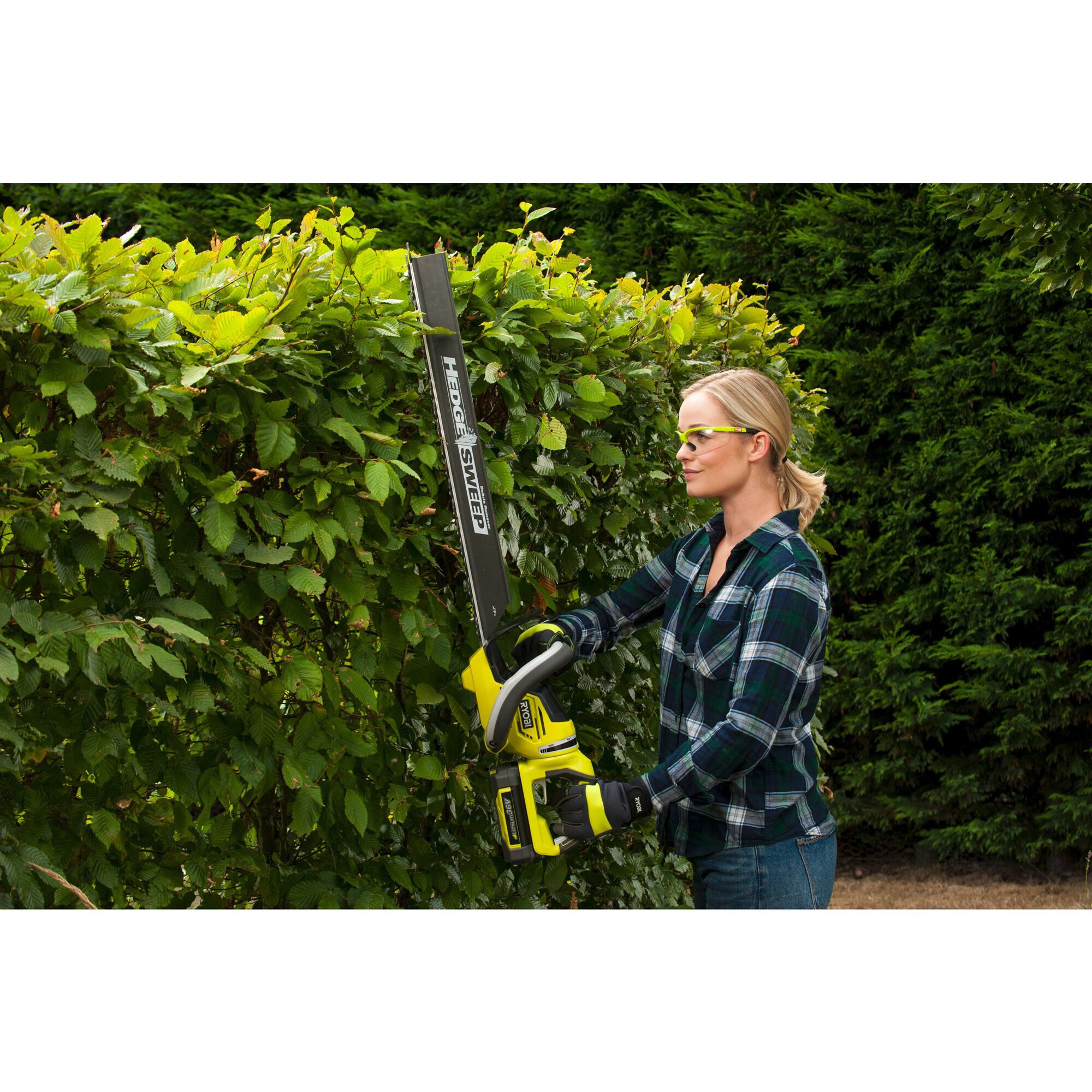 Ryobi Heckenschere MAX POWER Akku-Heckenschere RHT36C61R20S, 36Volt