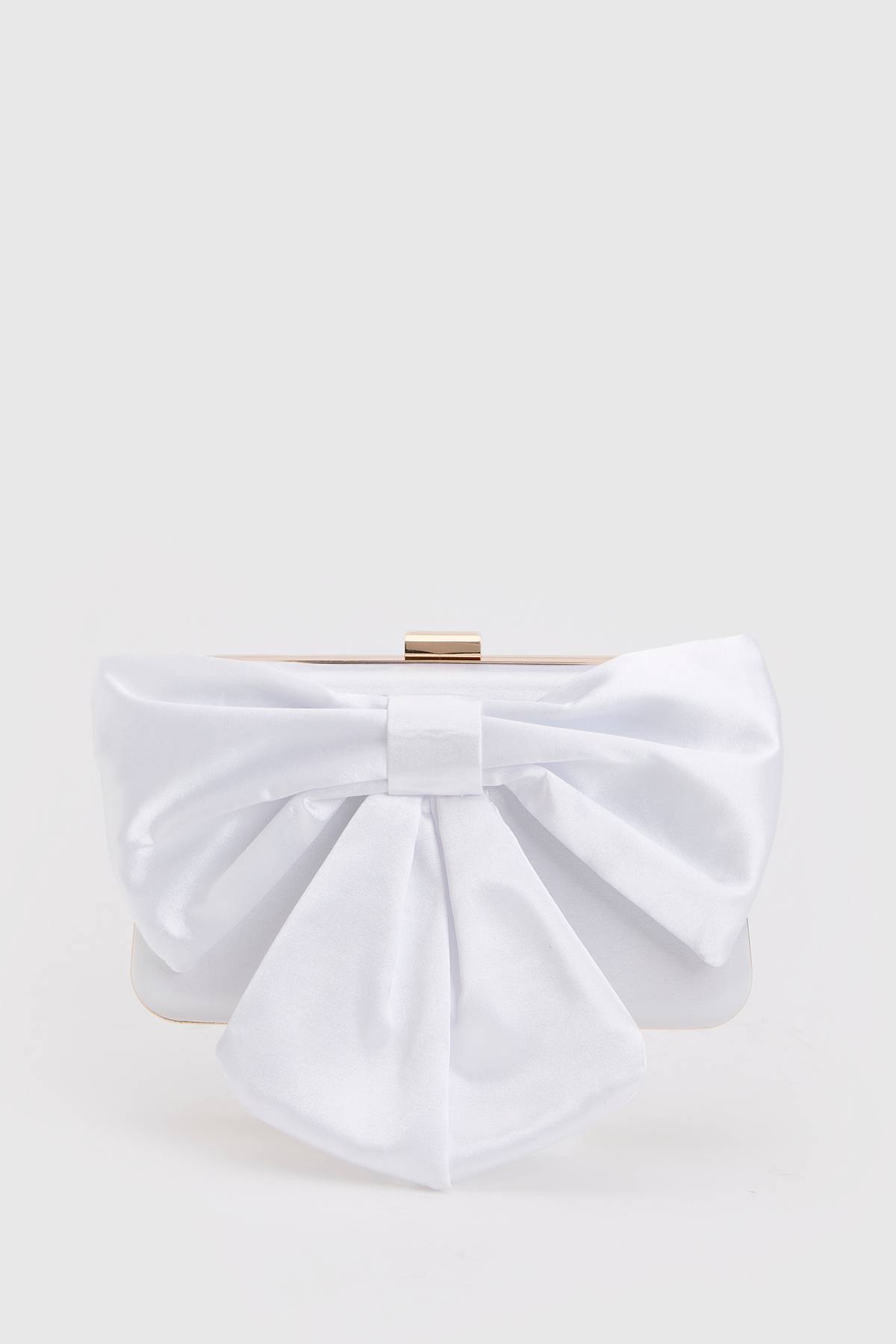 Oasis Pochette De Mariée Azalée En Satin Avec Détail Nœud