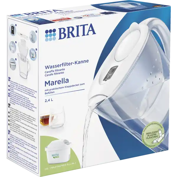 Wasserfilter-Kanne Marella Cool weiß 2,4 l