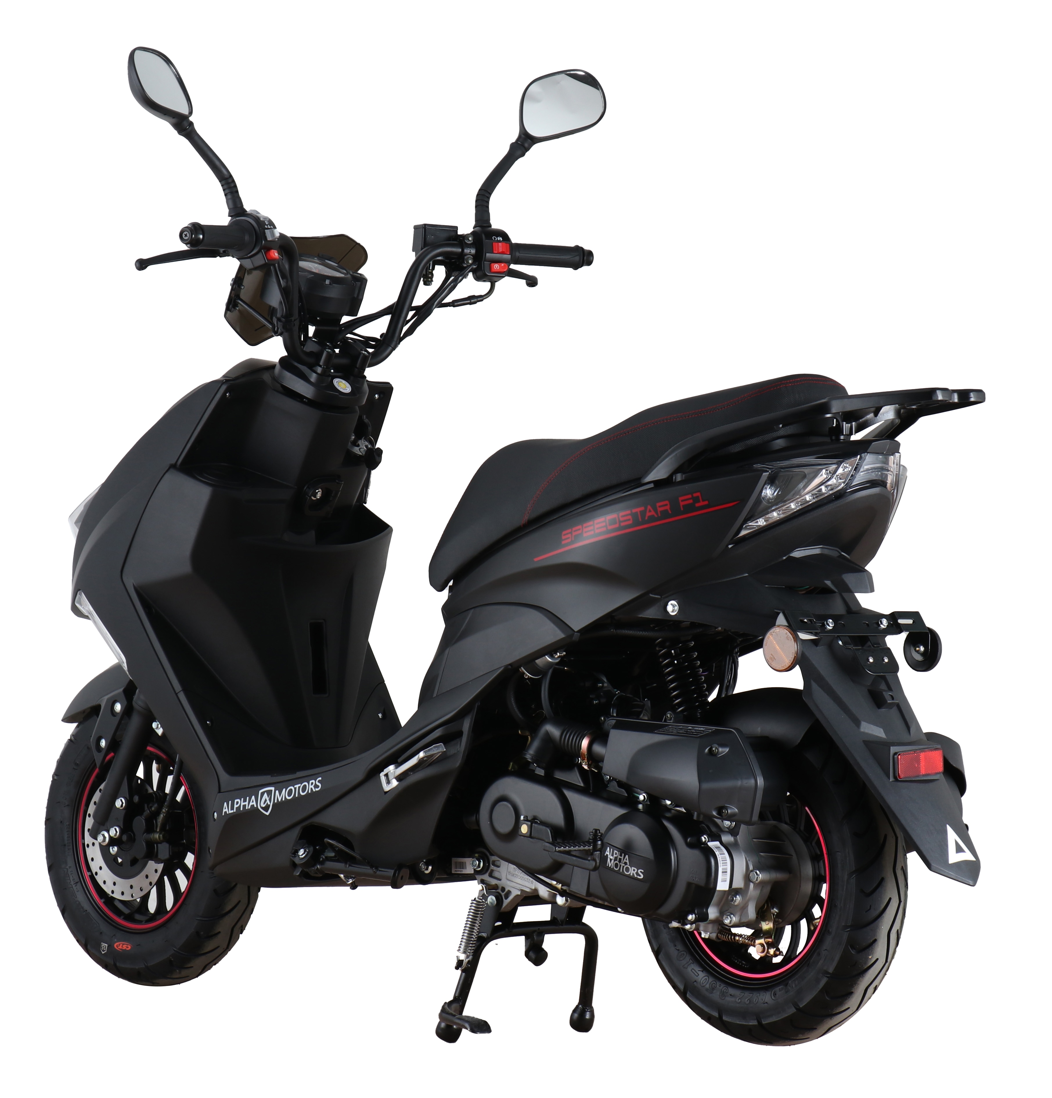 Alpha Motors Motorroller Speedstar 50 ccm 45 kmh EURO 5 mattschwarz