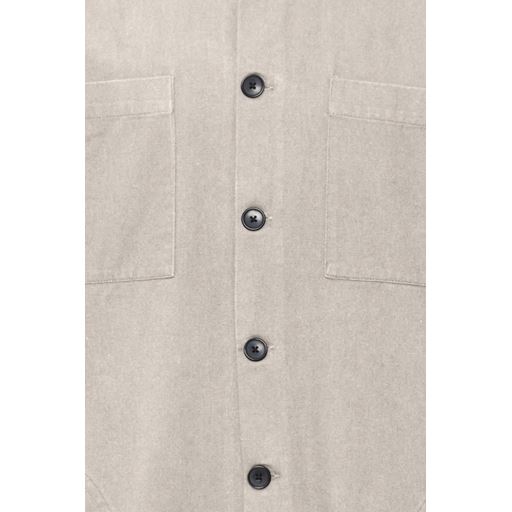 Solid Overshirt, Oatmeal, S