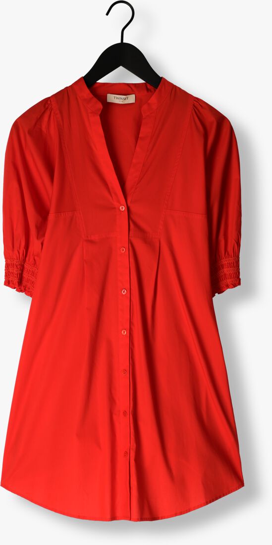 TWINSET MILANO rode twinset milano mini jurk woven dress