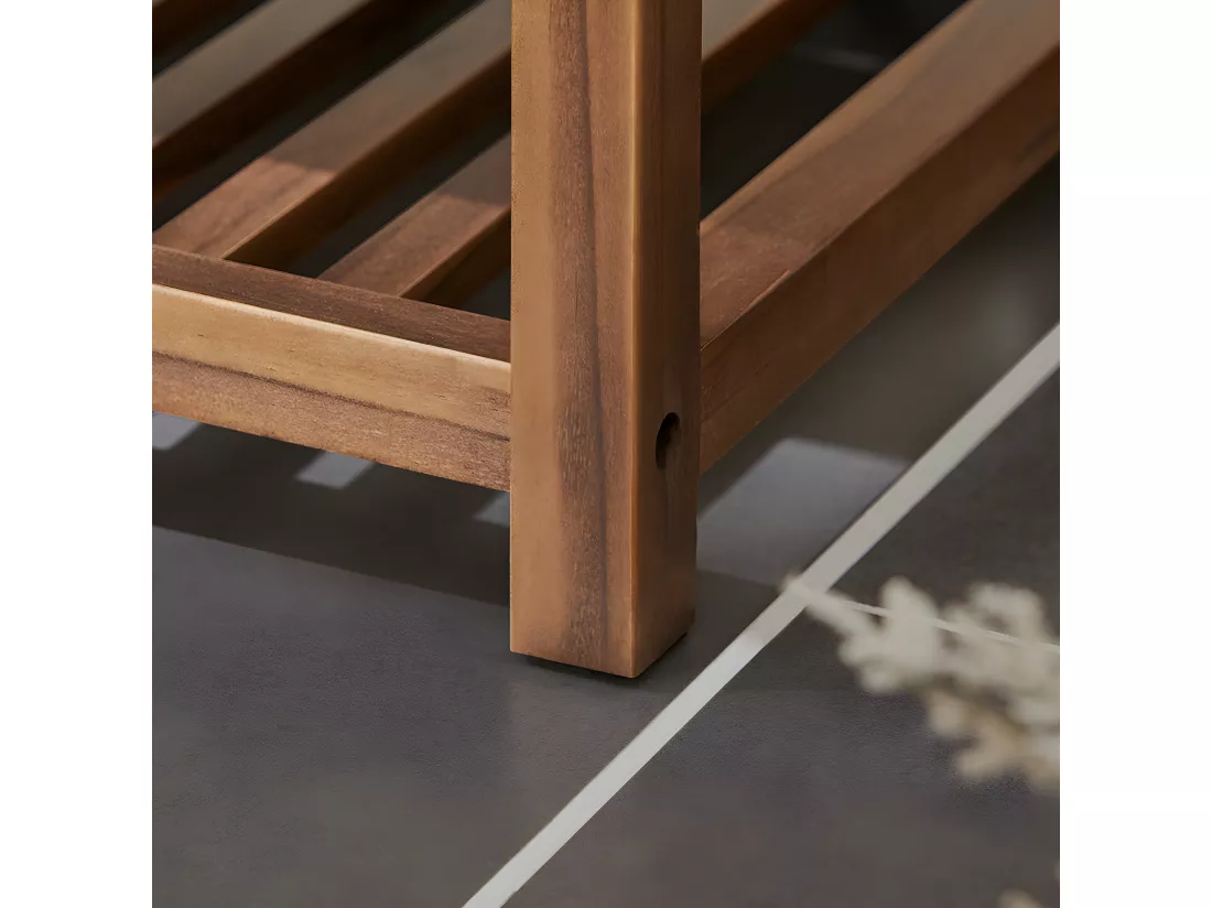 SoBuy Banc de Rangement à Chaussure, Meuble d'entrée, Bout de Lit, Banquette avec Dossier et Coussin Rembourré, en Bois de Pin, 90x35x75 cm, FSR150-N