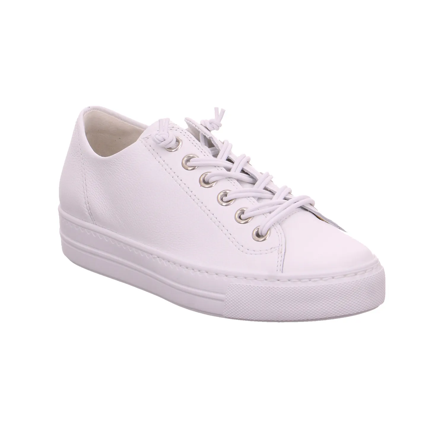 PAUL GREEN Sneaker Weiss Leder  mit Wechselfussbett