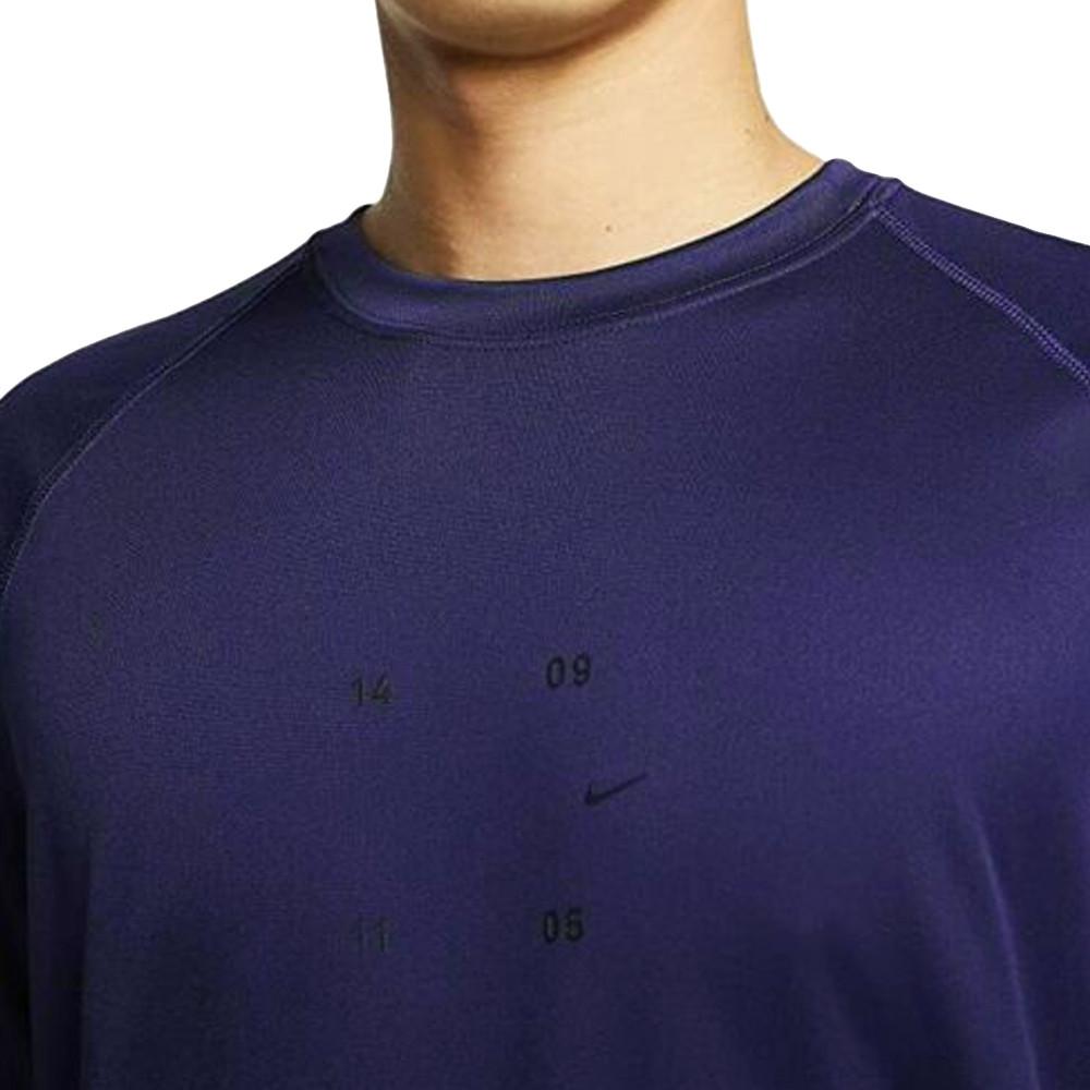 Nike T-shirt de Running Bleu Foncé Homme Nike Knit