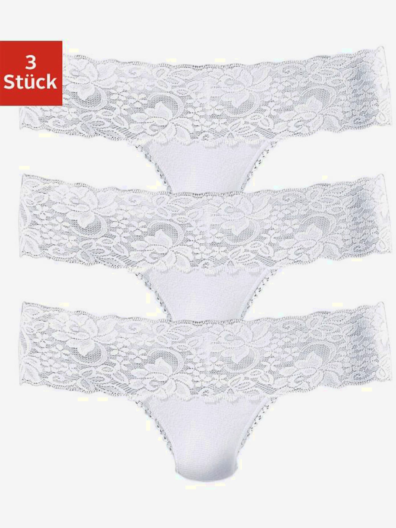 Lot de 3 strings en dentelle vivance