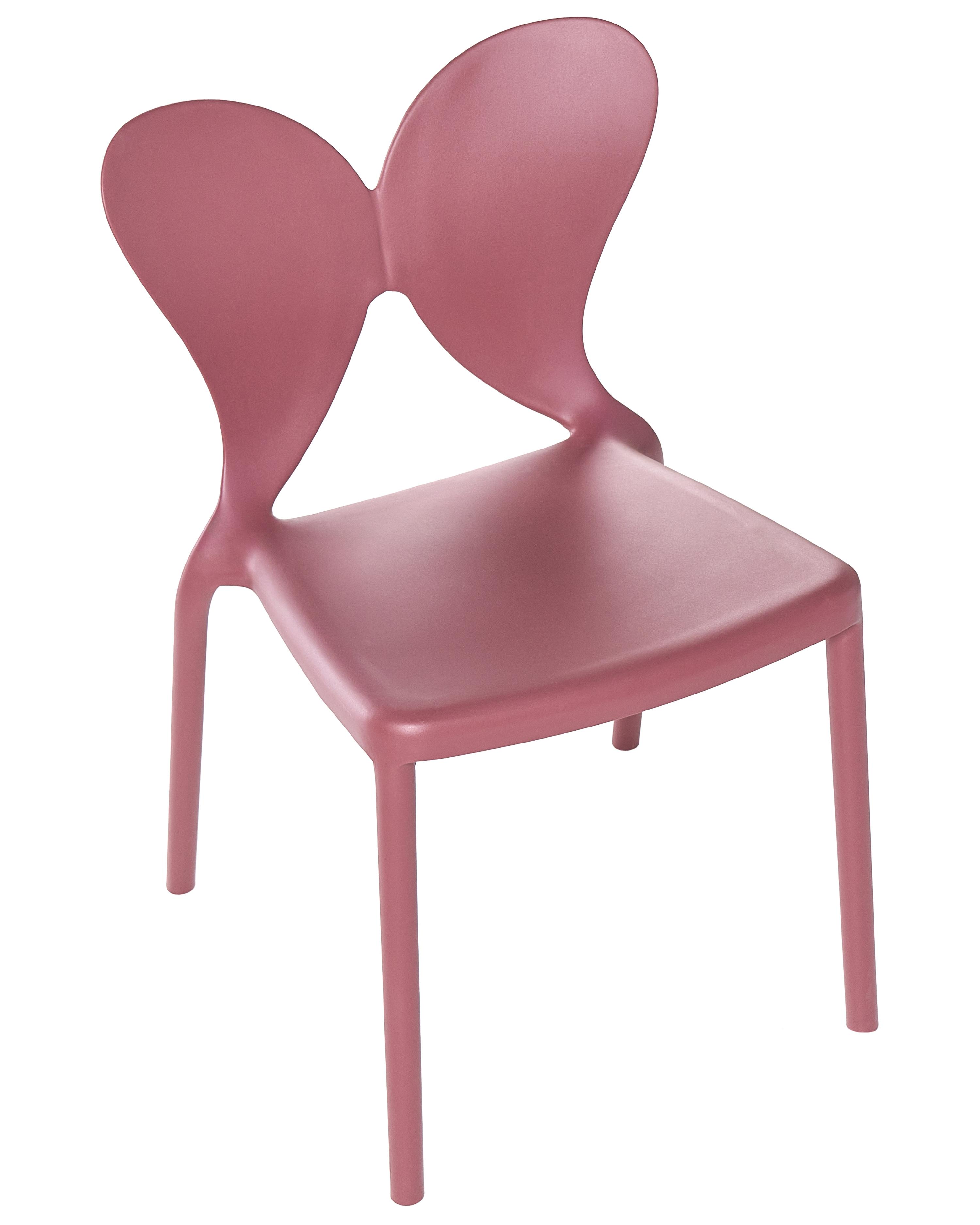 Set van 2 tuinstoelen LARISSA stapelbaar Roze